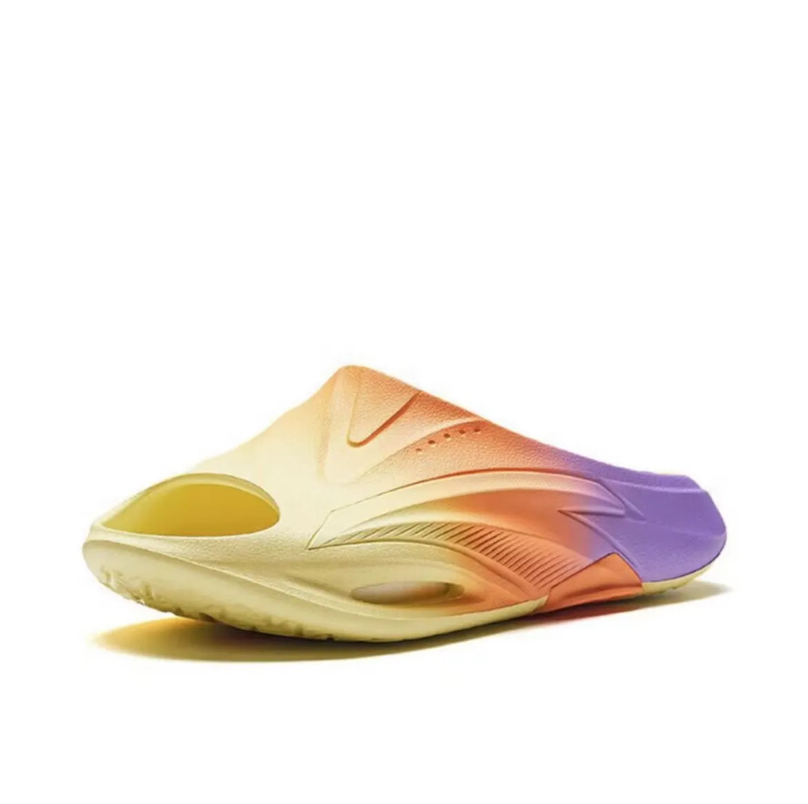 Anta Nitrogen Bubble Leisure Sports Recovery Slippers - Yellow/Orange/Purple