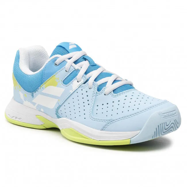 Babolat Pulsion All Court Kids & Women Crystal Blue Handball Volleyball Tennis Shoes