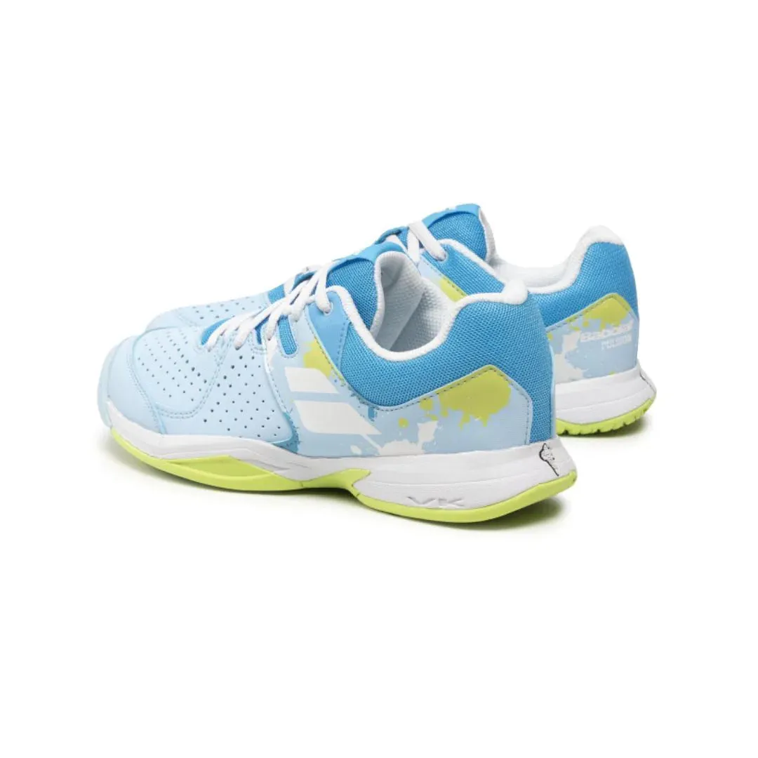 Babolat Pulsion All Court Kids & Women Crystal Blue Handball Volleyball Tennis Shoes