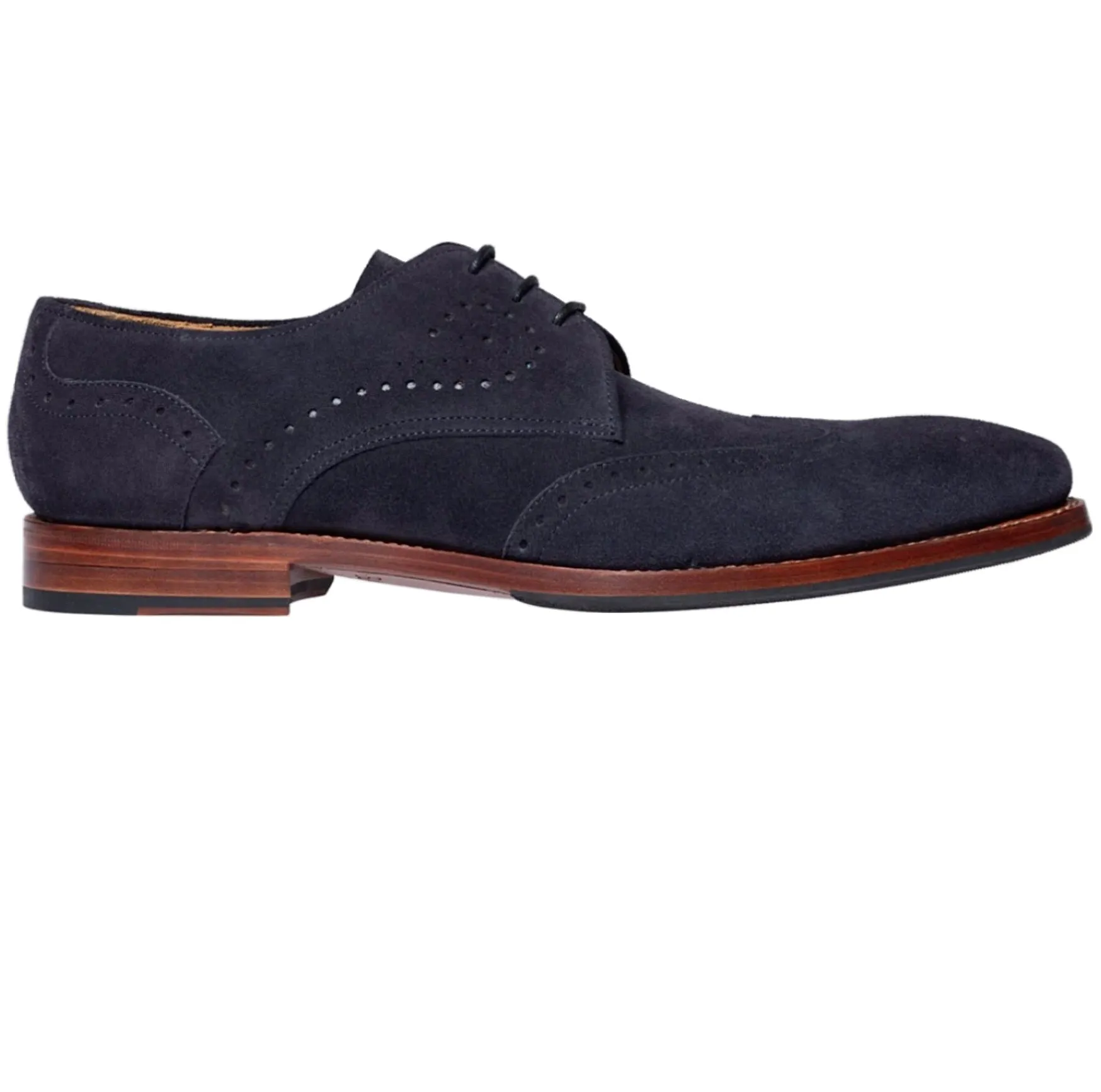 Barker George Men's Suede Lace Up Brogue