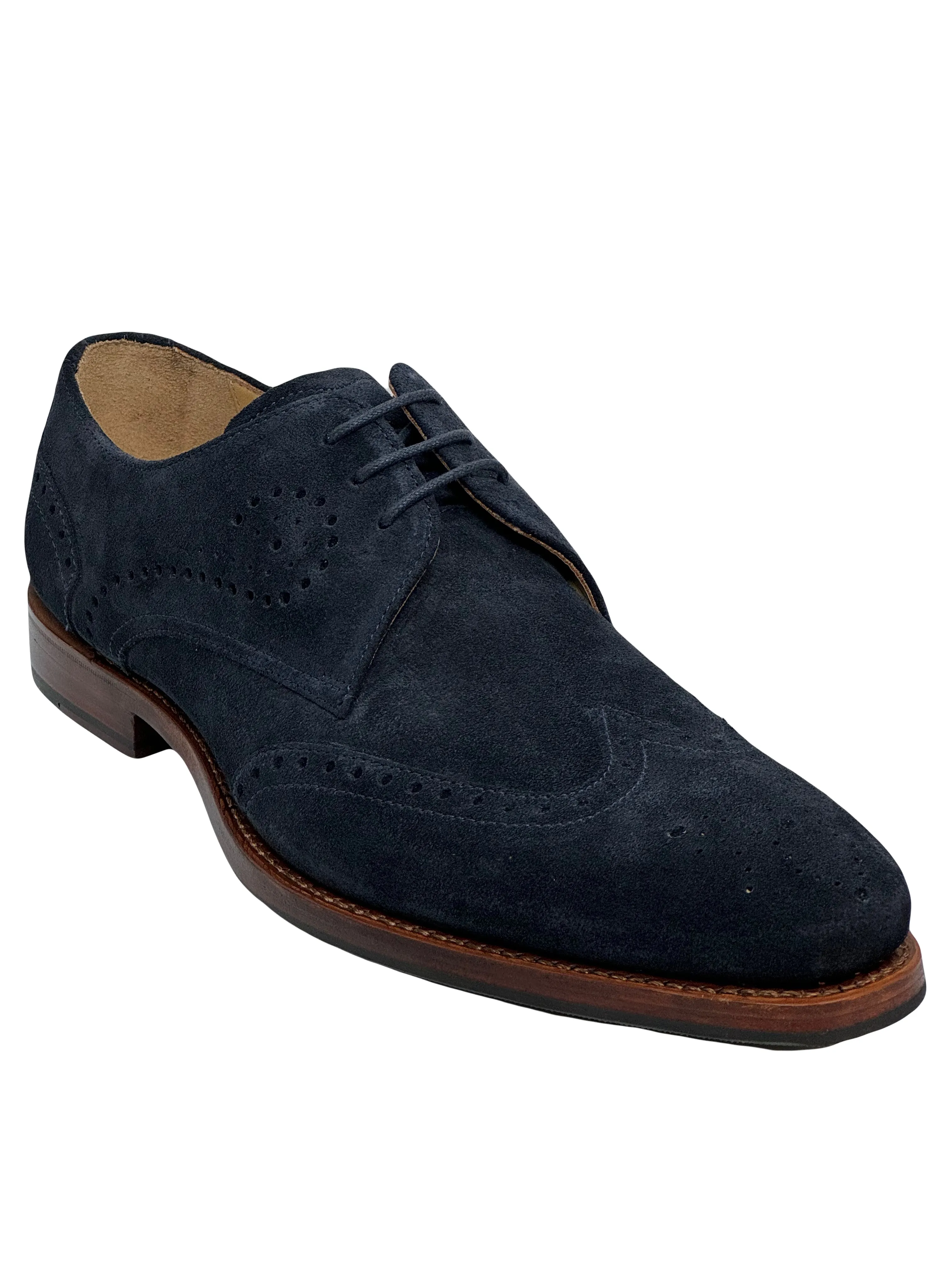 Barker George Men's Suede Lace Up Brogue