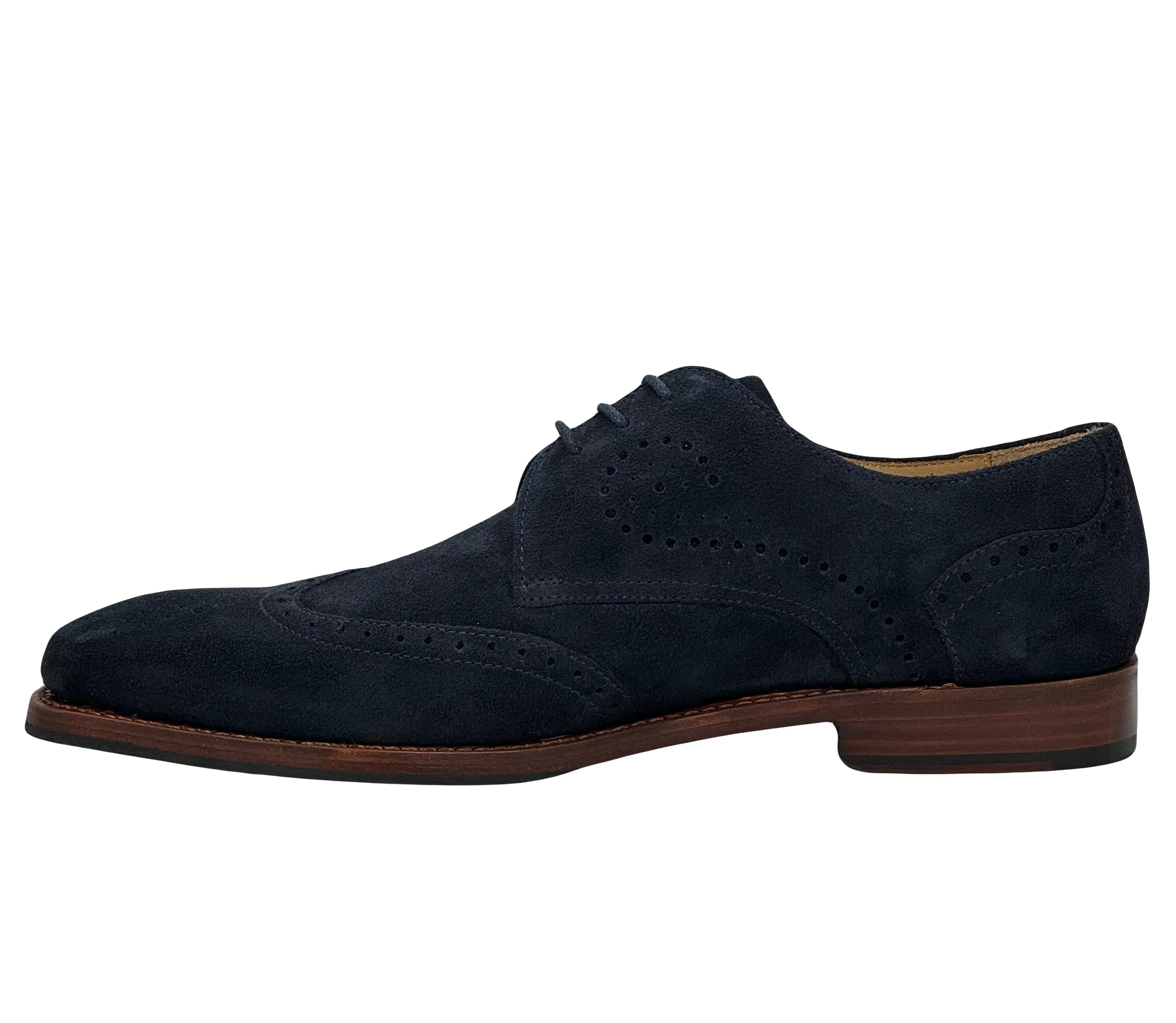 Barker George Men's Suede Lace Up Brogue