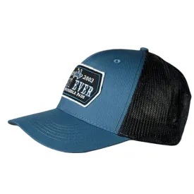 Best Ever Pacific Blue Trucker Hat with Black Patch