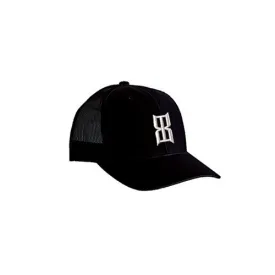 BEX Black Mesh Cap Steel Grey Logo