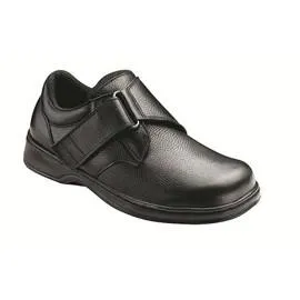 Broadway Men's Comfort - Velcro Strap - Diabetic Shoes - Black