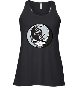 Chicago White Sox Grateful Dead Steal Your Face Baseball Womens Racerback Tank Top