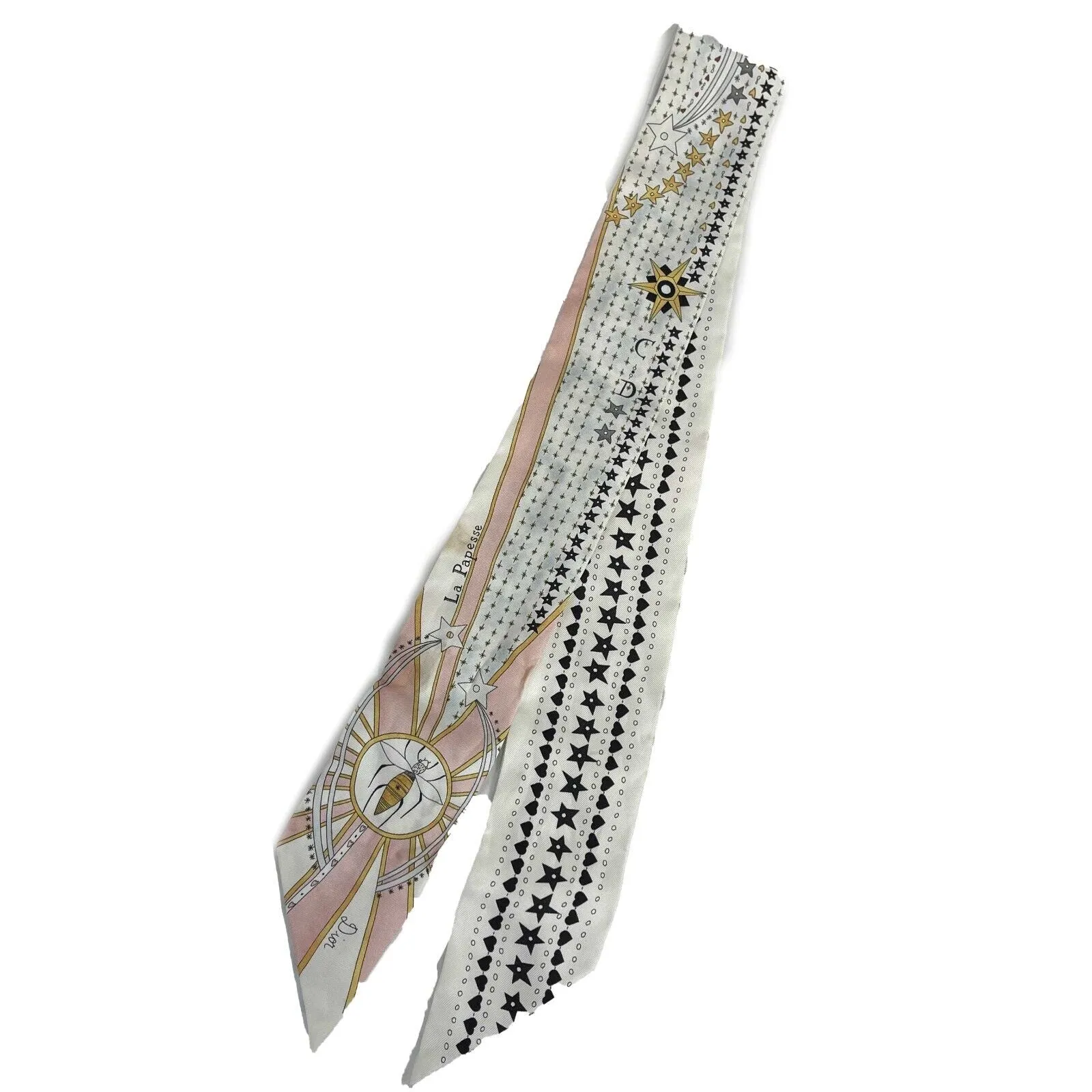 Christian Dior - La Papesse Tarot Mitzah Twill Scarf - White - OS