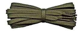 Flat 6 mm Khaki Shoe Laces for Trainers and Sports Shoes.