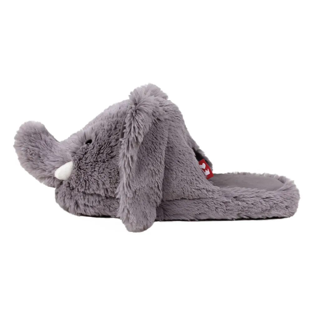 Fuzzy Elephant Slippers