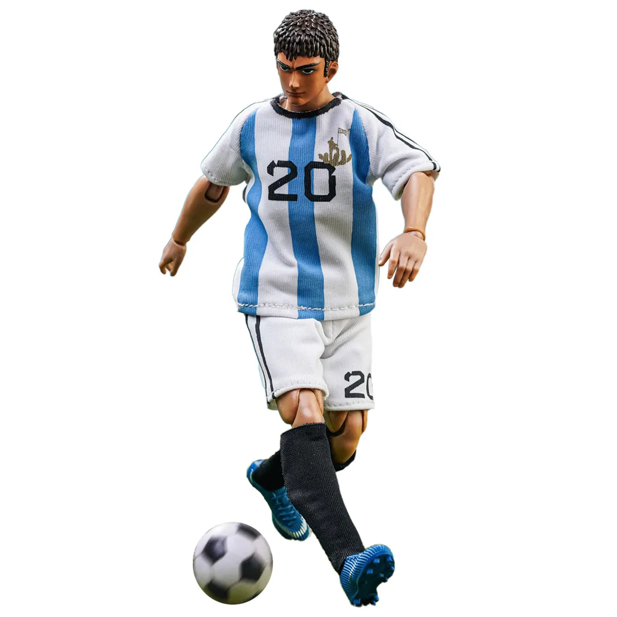 HiPlay DID, Soccer Player Blue Team Plam Hero True Joy Sports Series, Action Figure