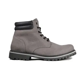 'Lennox' lace-up work boot for men by Zette Shoes - Grey