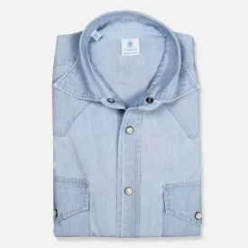 Light Blue Chambray Rodeo Shirt