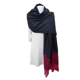 Limited Edition 100% Pure Silk Stole With Lace