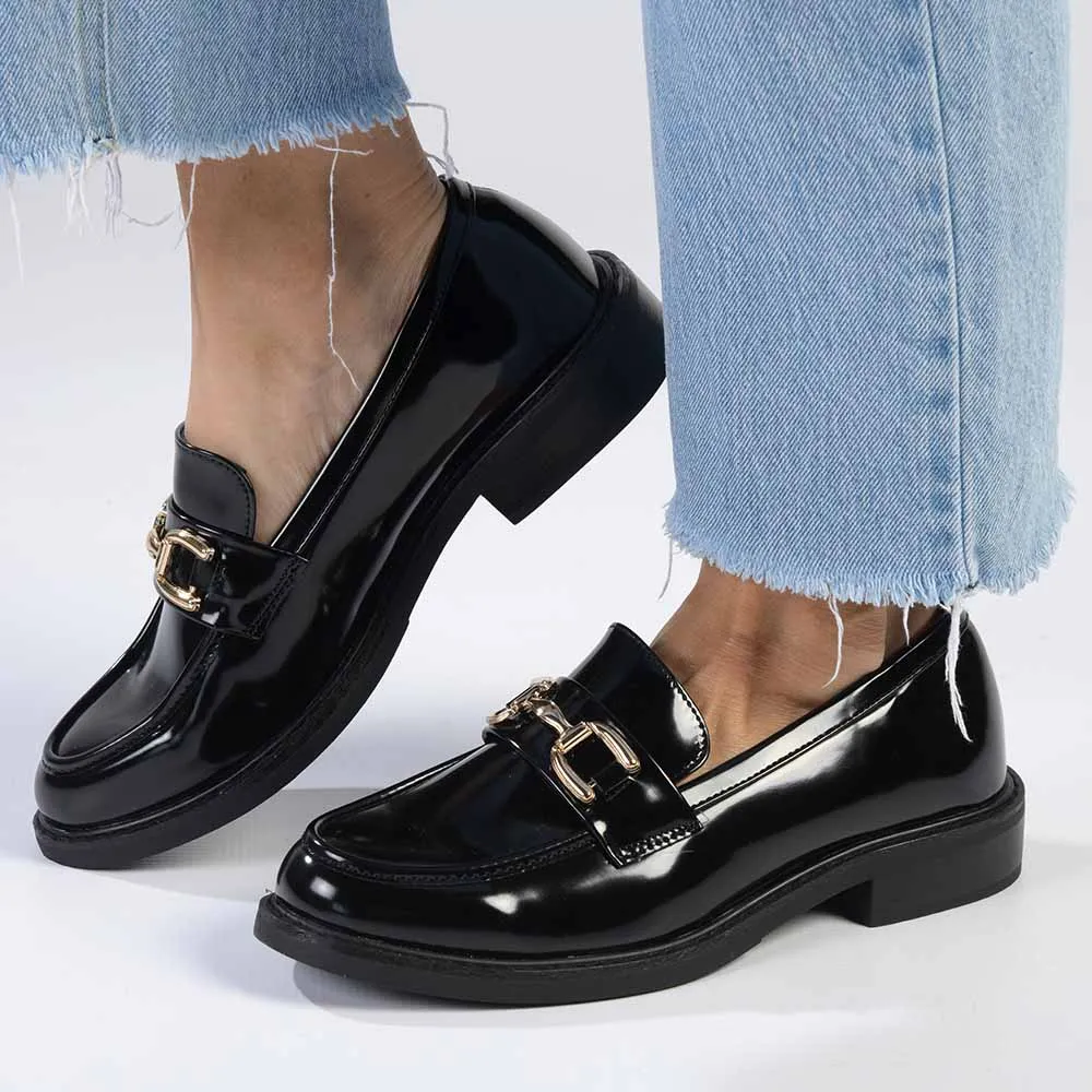 Madison Blarkley Ladies Loafers - Black