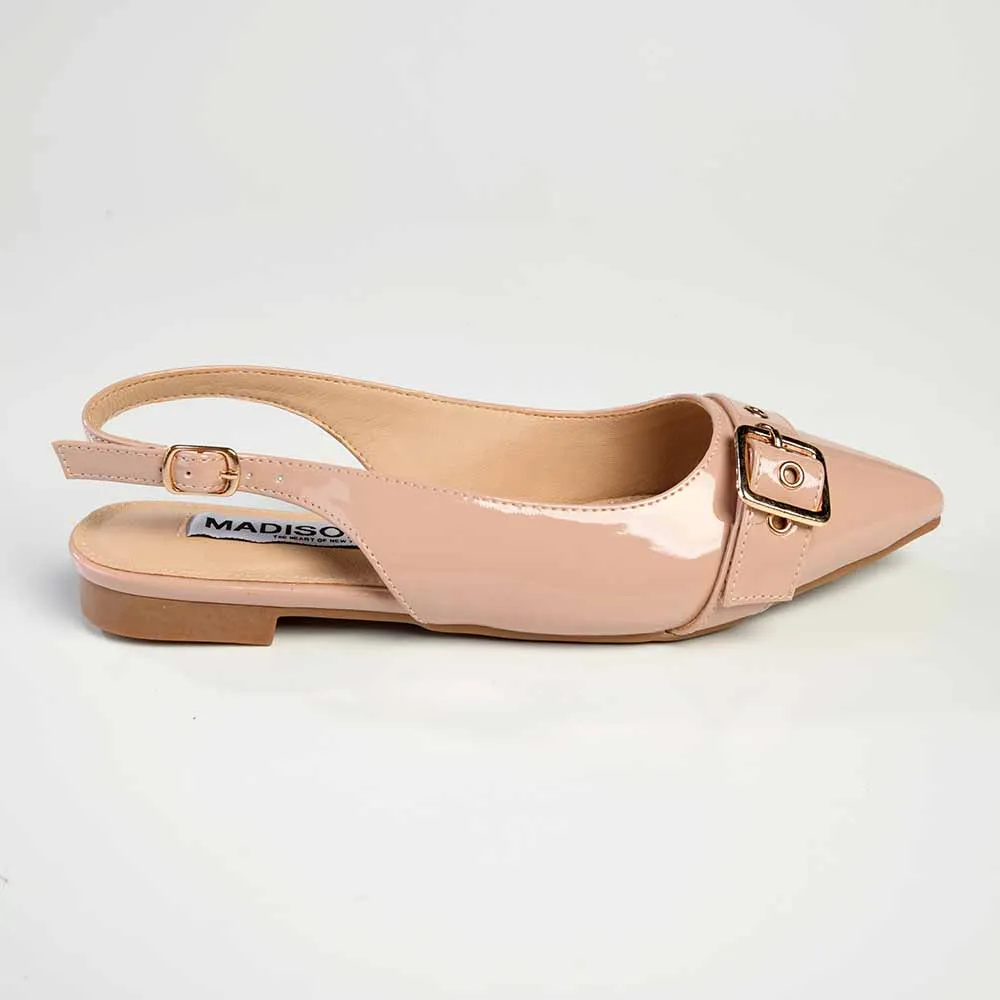 Madison Jackette Pump With Buckle - Nude