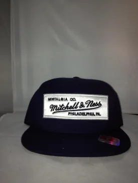 M&N Badge Logo Mitchell&Ness Fitted Navy/White 215