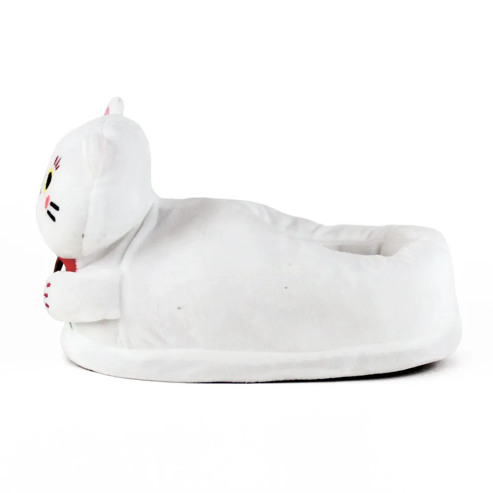 Maneki Neko Lucky Cat Slippers