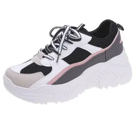 PU Running Shoes for Sneakers Women Scarpe Donna Breathable feminino Zapatillas Mujer femme 2019 Deportivas Zapatos