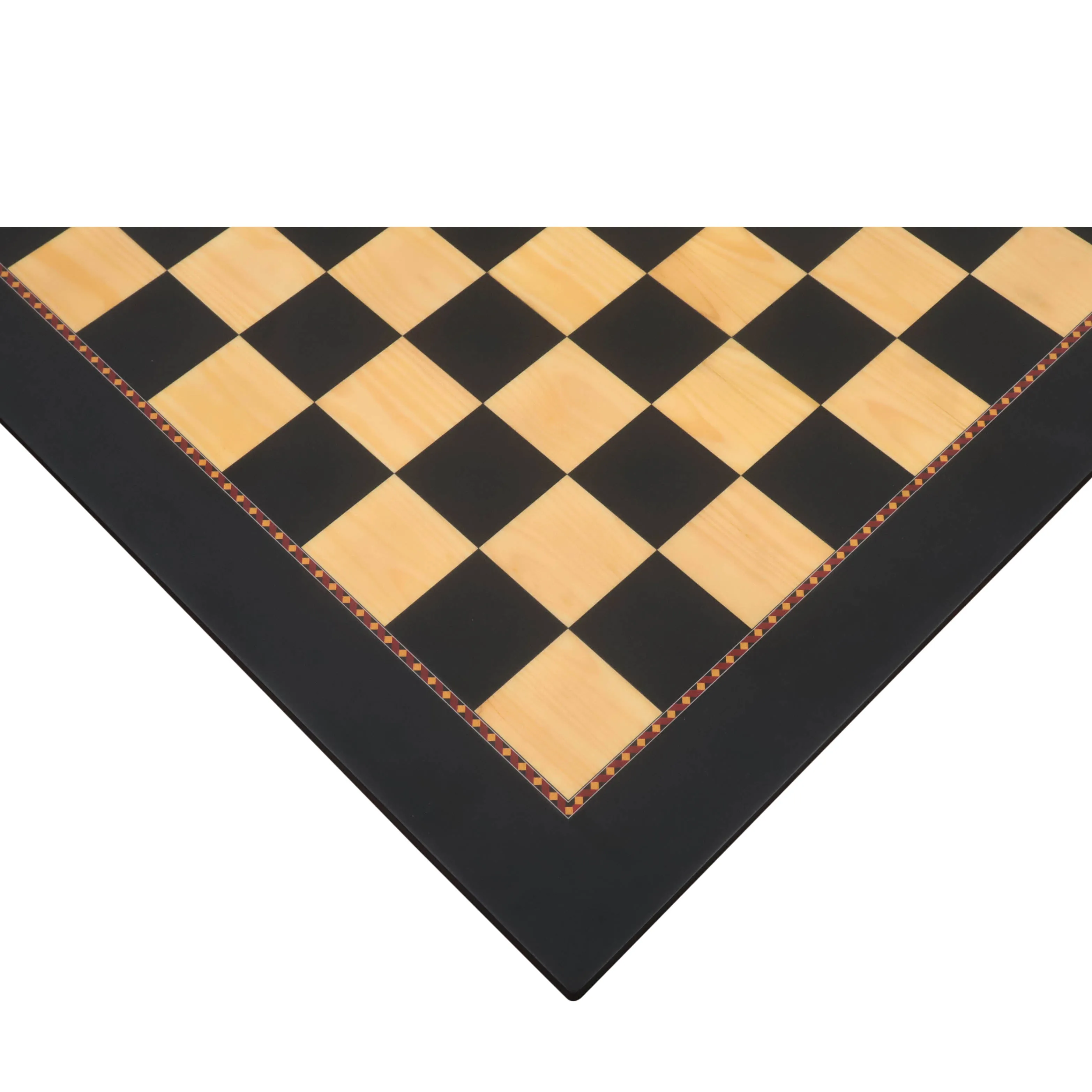 Slightly Imperfect 21" Queen's Gambit Printed Chess Board- Ebony & Maple - 55mm square- Matt Finish - Warehouse Clearance - USA Shipping Only