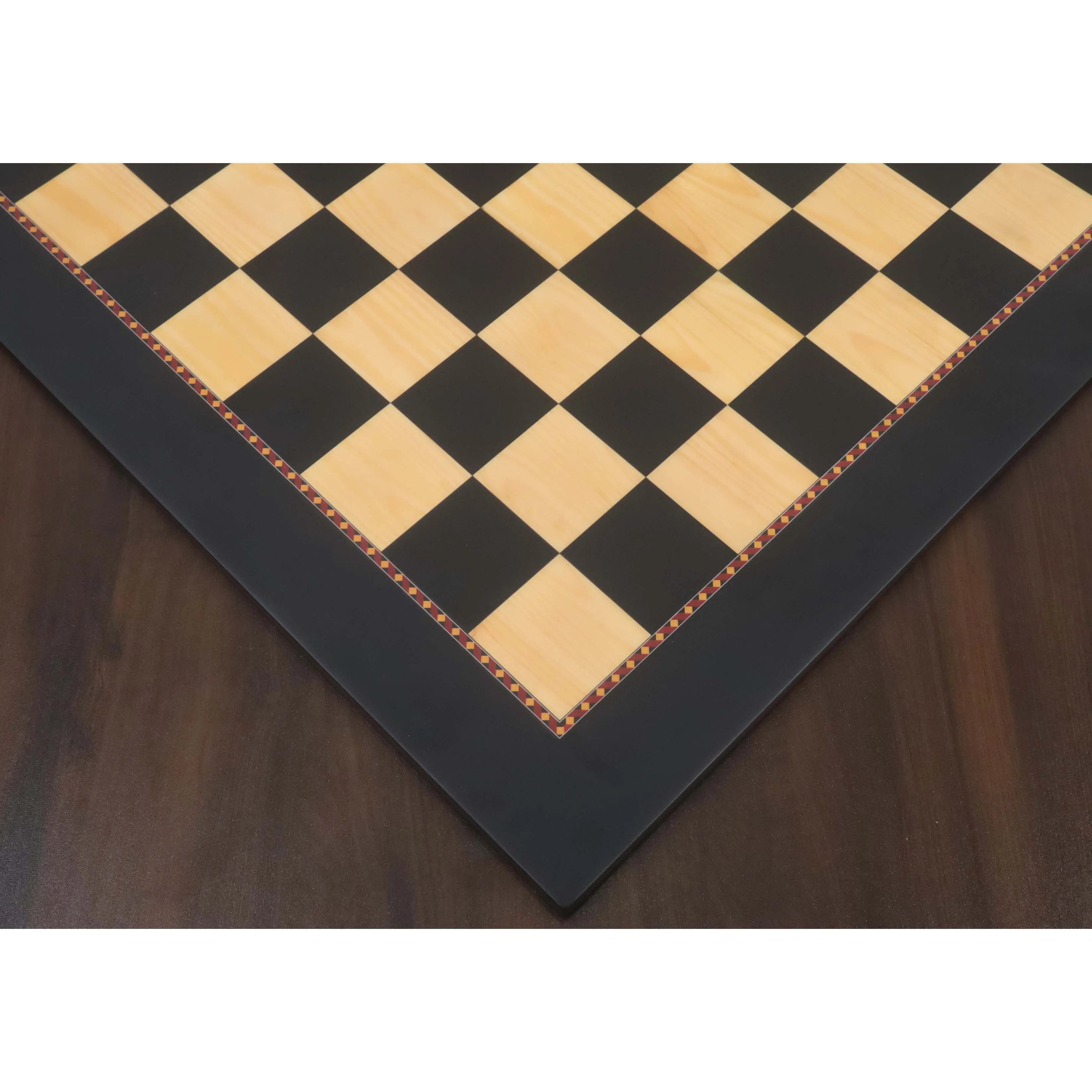 Slightly Imperfect 21" Queen's Gambit Printed Chess Board- Ebony & Maple - 55mm square- Matt Finish - Warehouse Clearance - USA Shipping Only