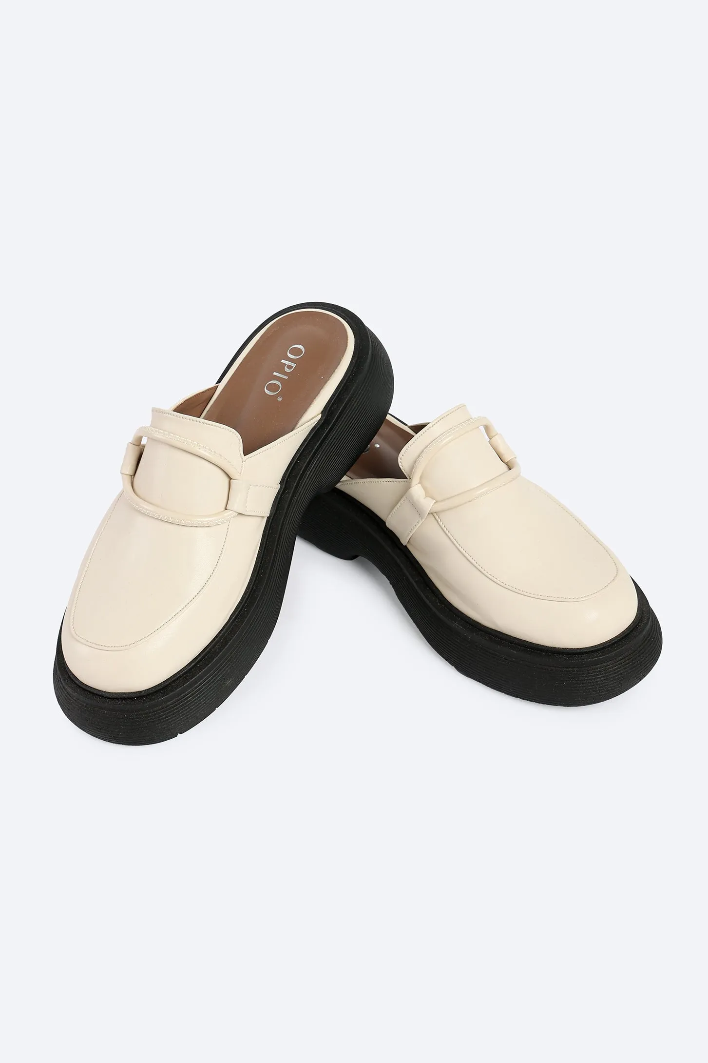 Urban Chunky Clogs - Beige