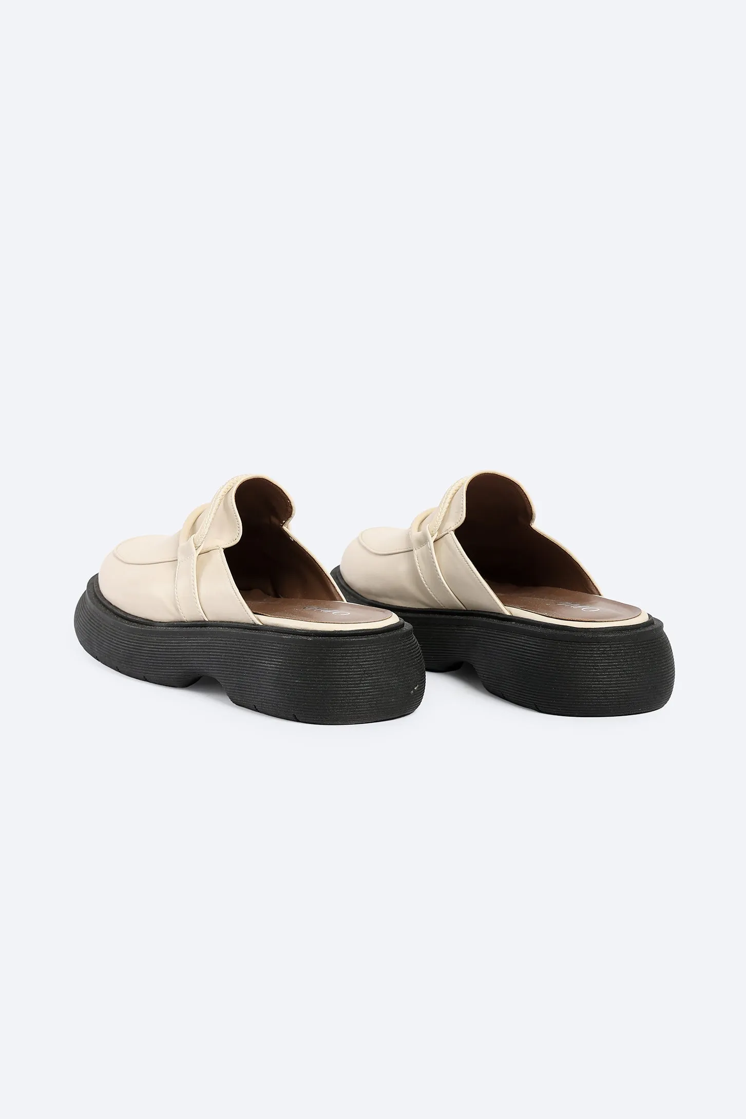 Urban Chunky Clogs - Beige