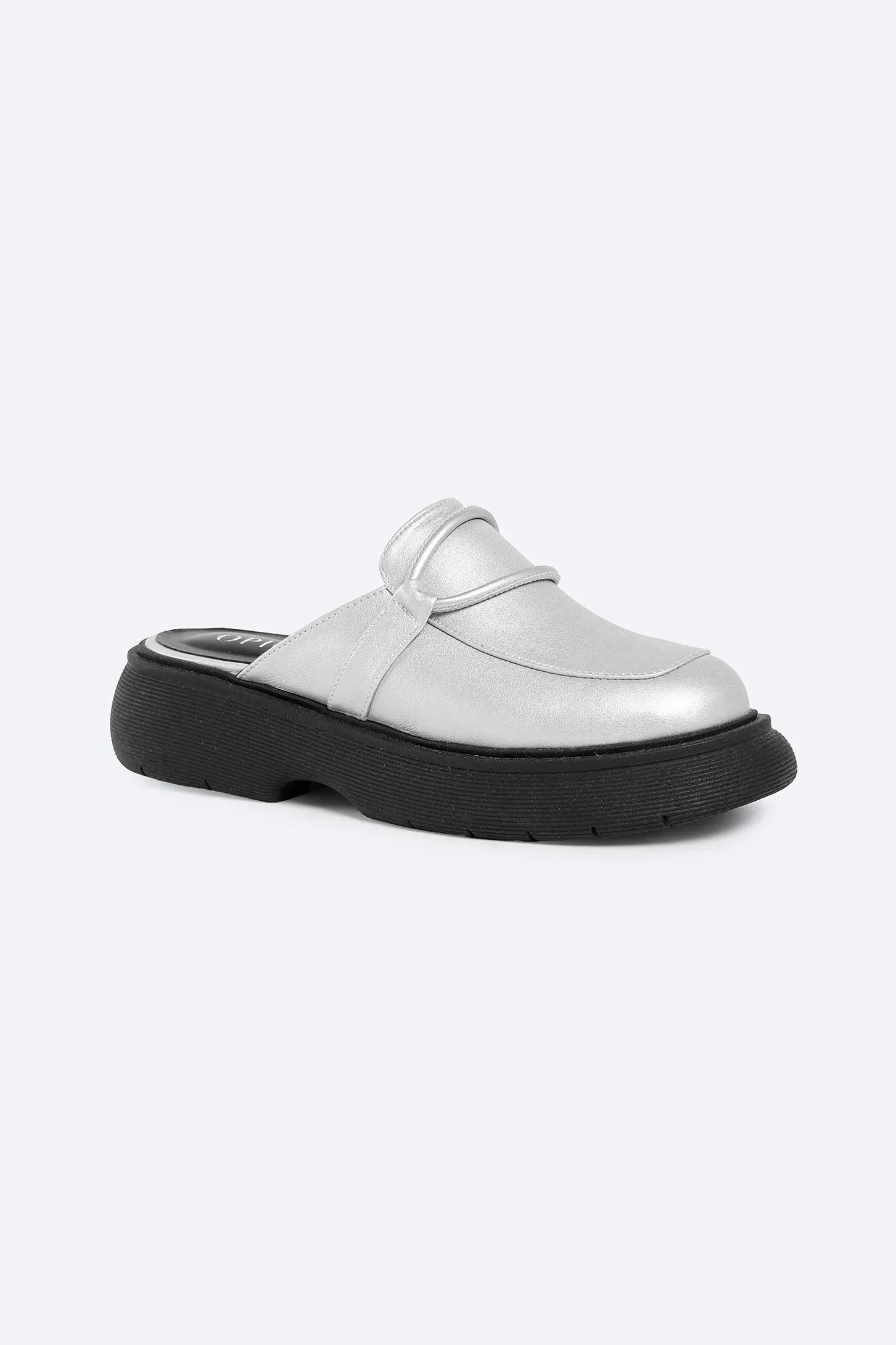 Urban Chunky Clogs - Silver