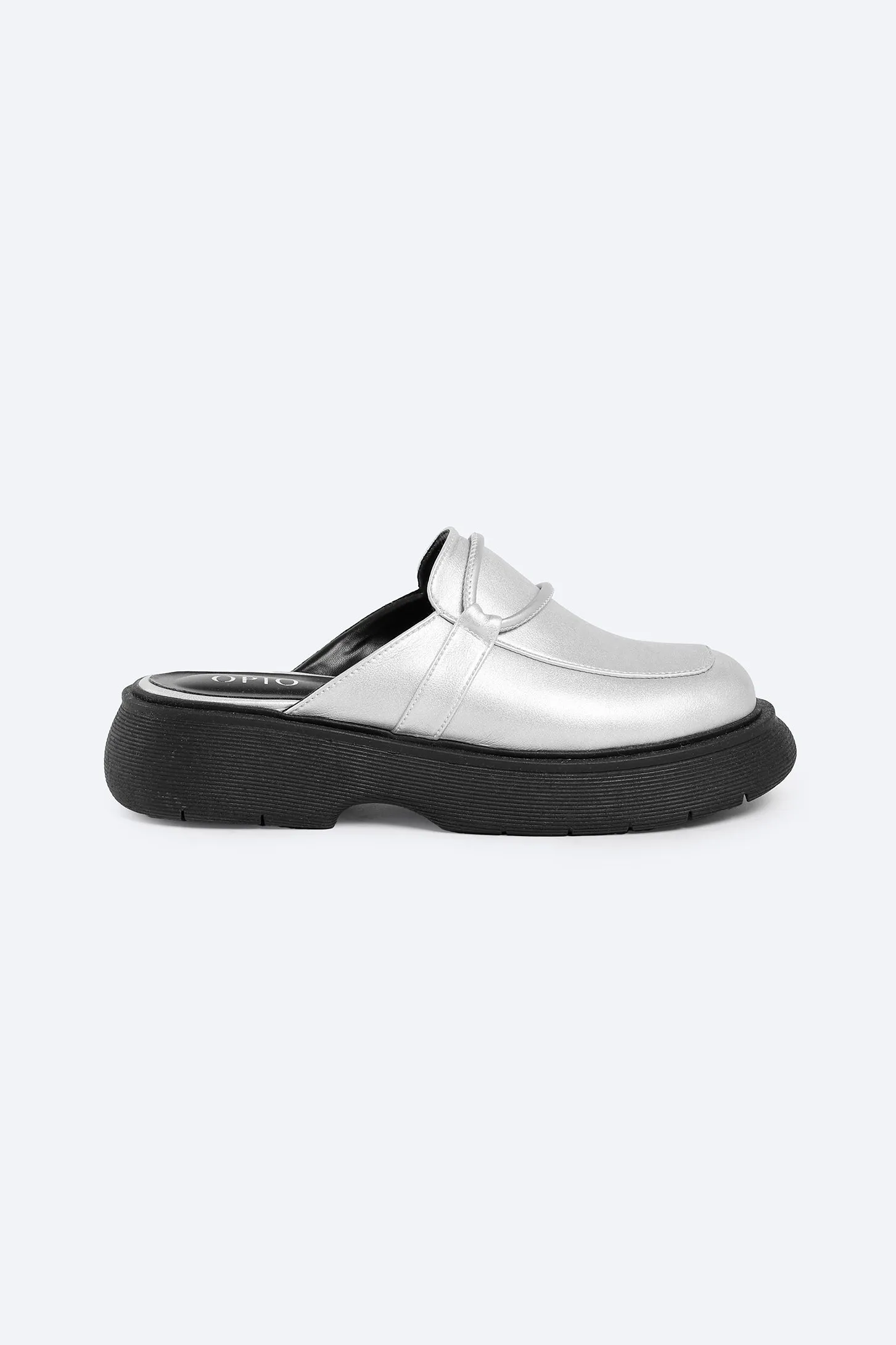 Urban Chunky Clogs - Silver